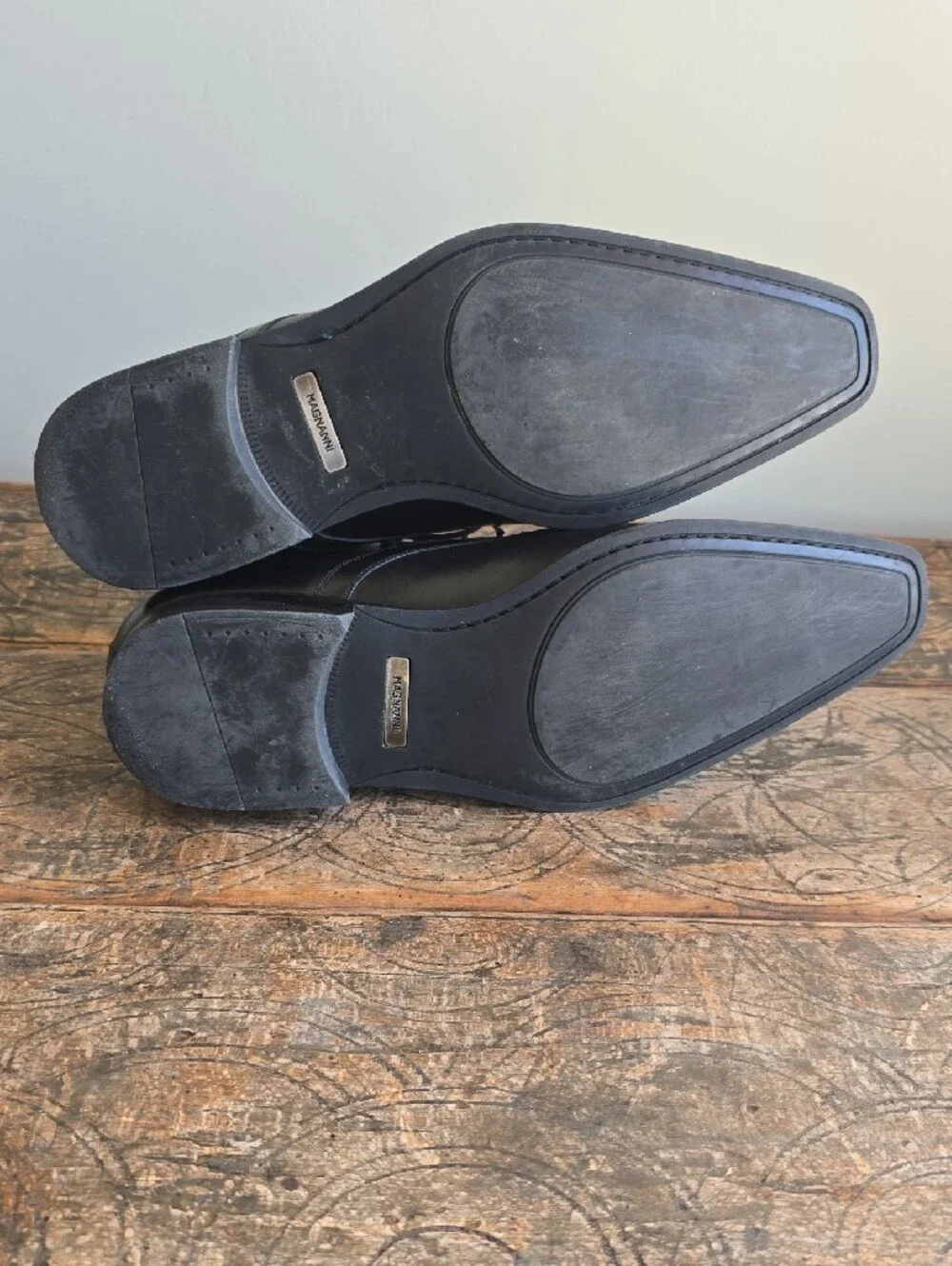 Magnanni Black Leather Boots